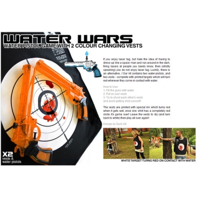 Mejor Guerras del agua: pistolas de agua y chalecos del blanco del cambio del color para la venta